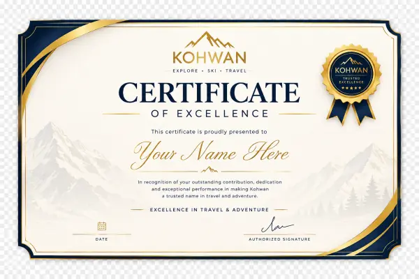 Kohwan certificate