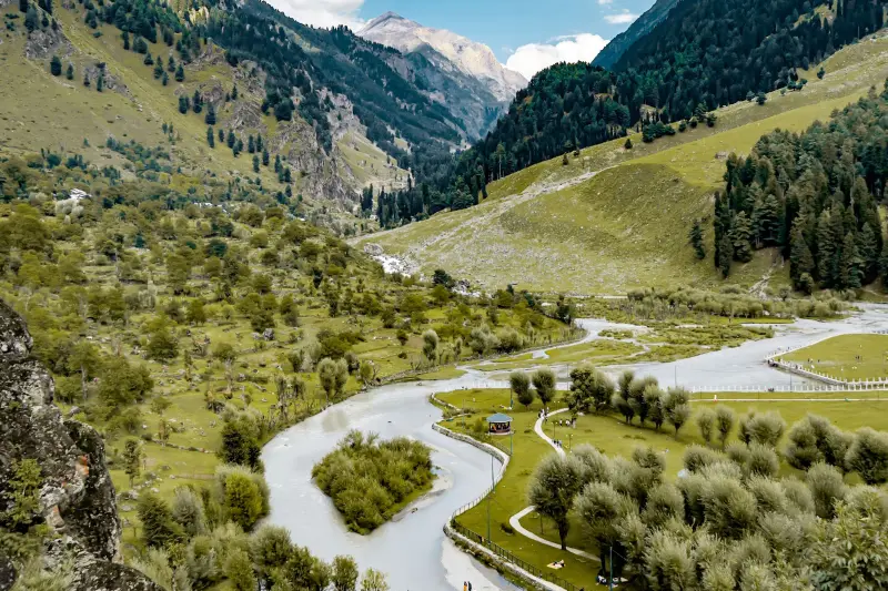 A valley in Kashmir
